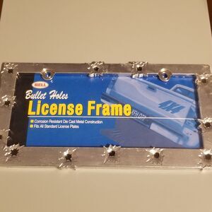 Bell bullet hole license plate bracket sealed
